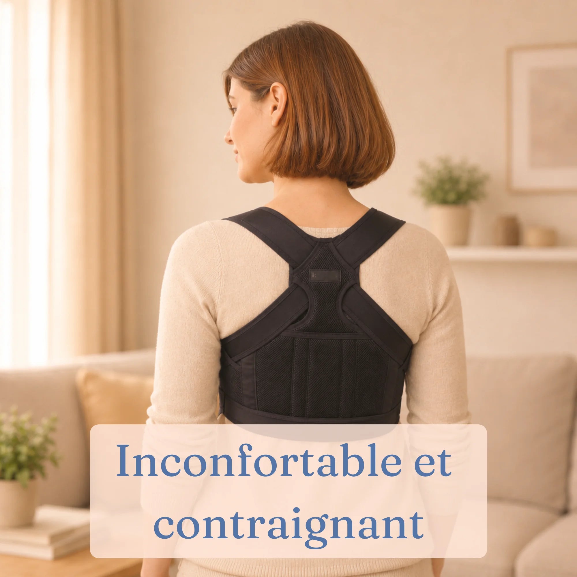 démonstration d'un correcteur de posture contraignant